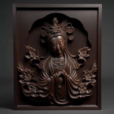 3D model Kwan yin Chinese (STL)